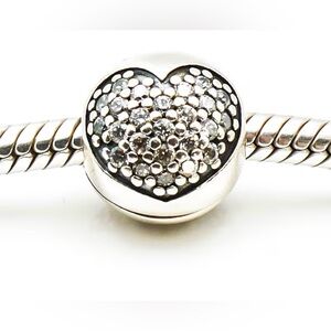 Authentic Pandora Retired ‘Love of My Life’ Clip Charm S925 Ale